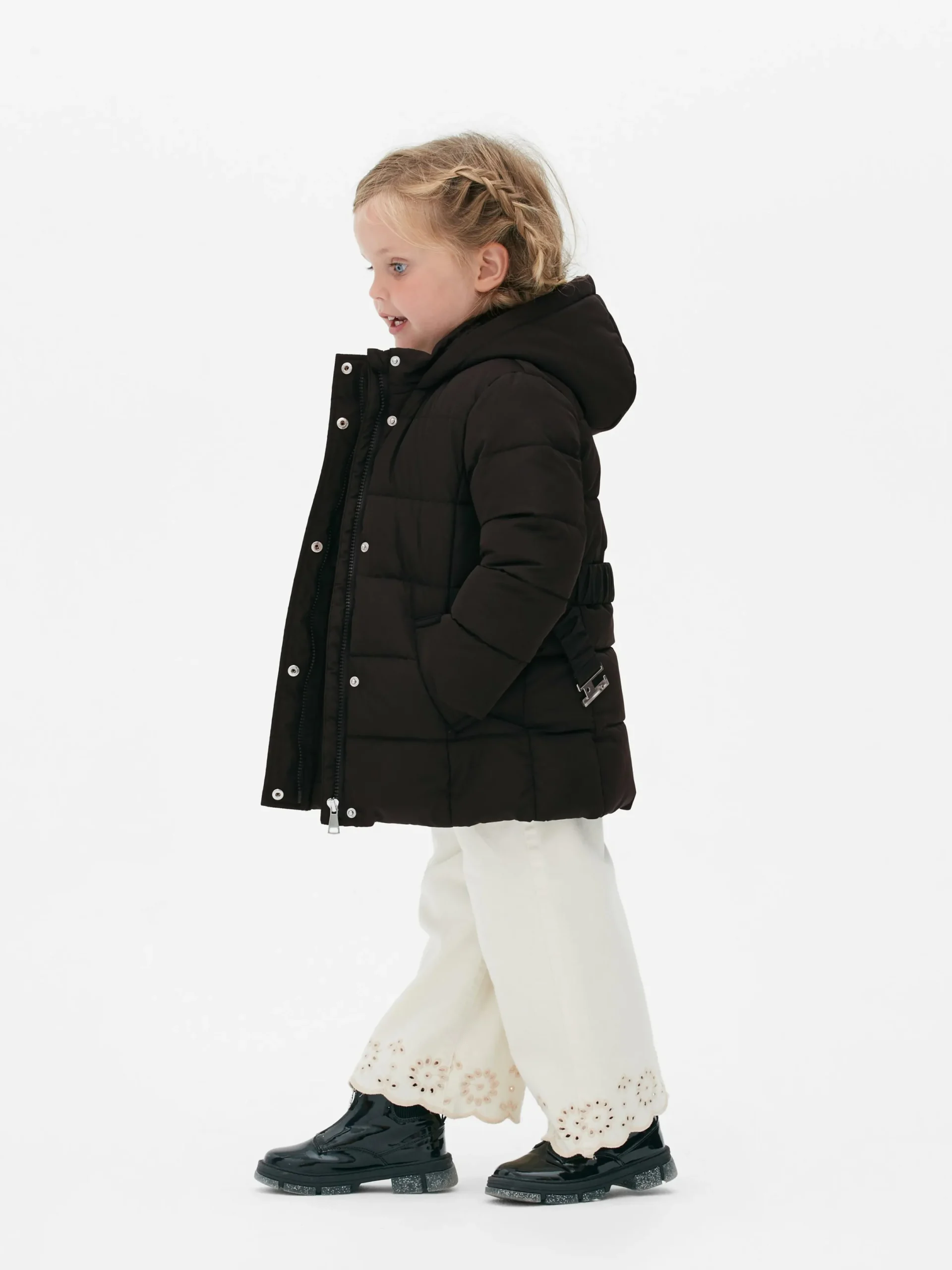 Jacken Und Mäntel|Primark Pufferjacke Mit Gürtel Schwarz