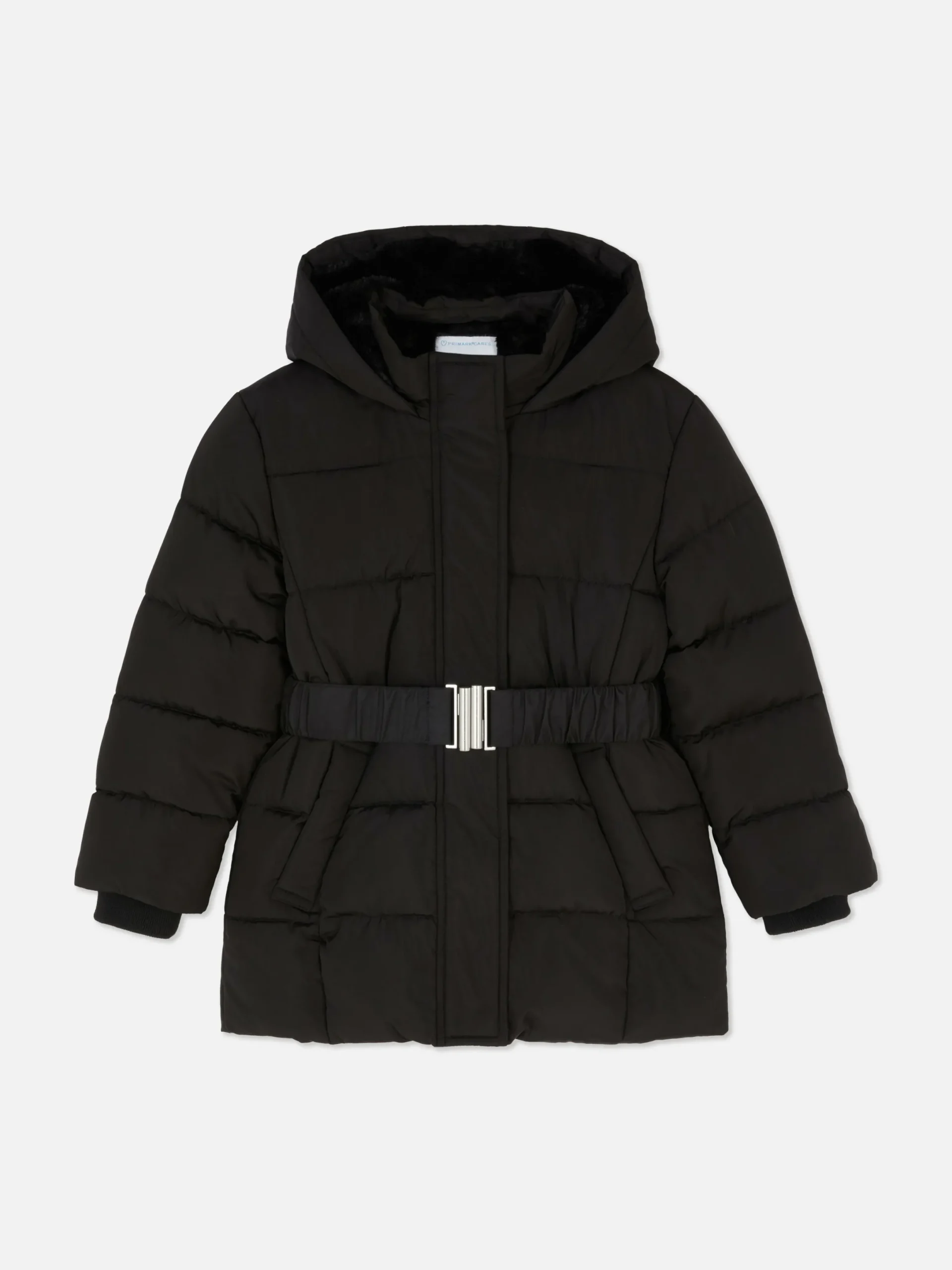 Jacken Und Mäntel|Primark Pufferjacke Mit Gürtel Schwarz