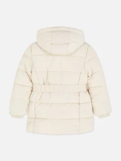 Jacken Und Mäntel|Primark Pufferjacke Mit Gürtel Elfenbeinfarben