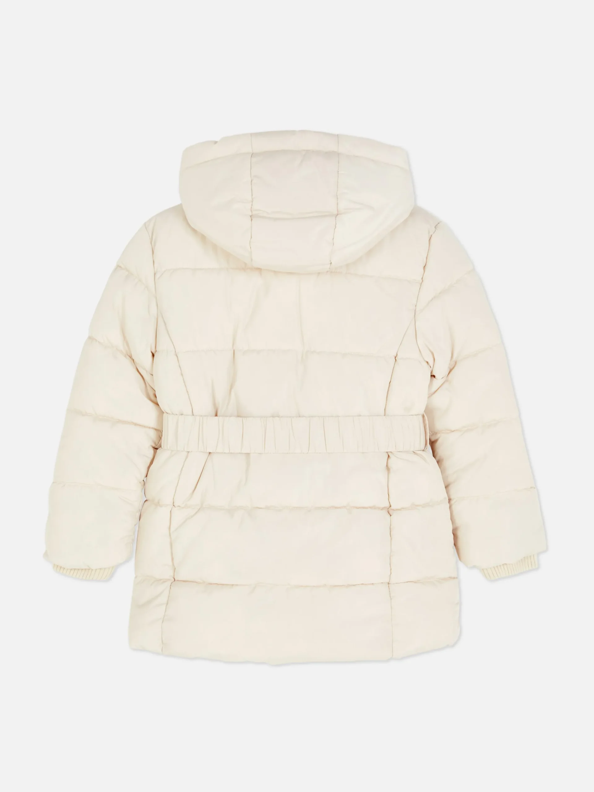Jacken Und Mäntel|Primark Pufferjacke Mit Gürtel Elfenbeinfarben