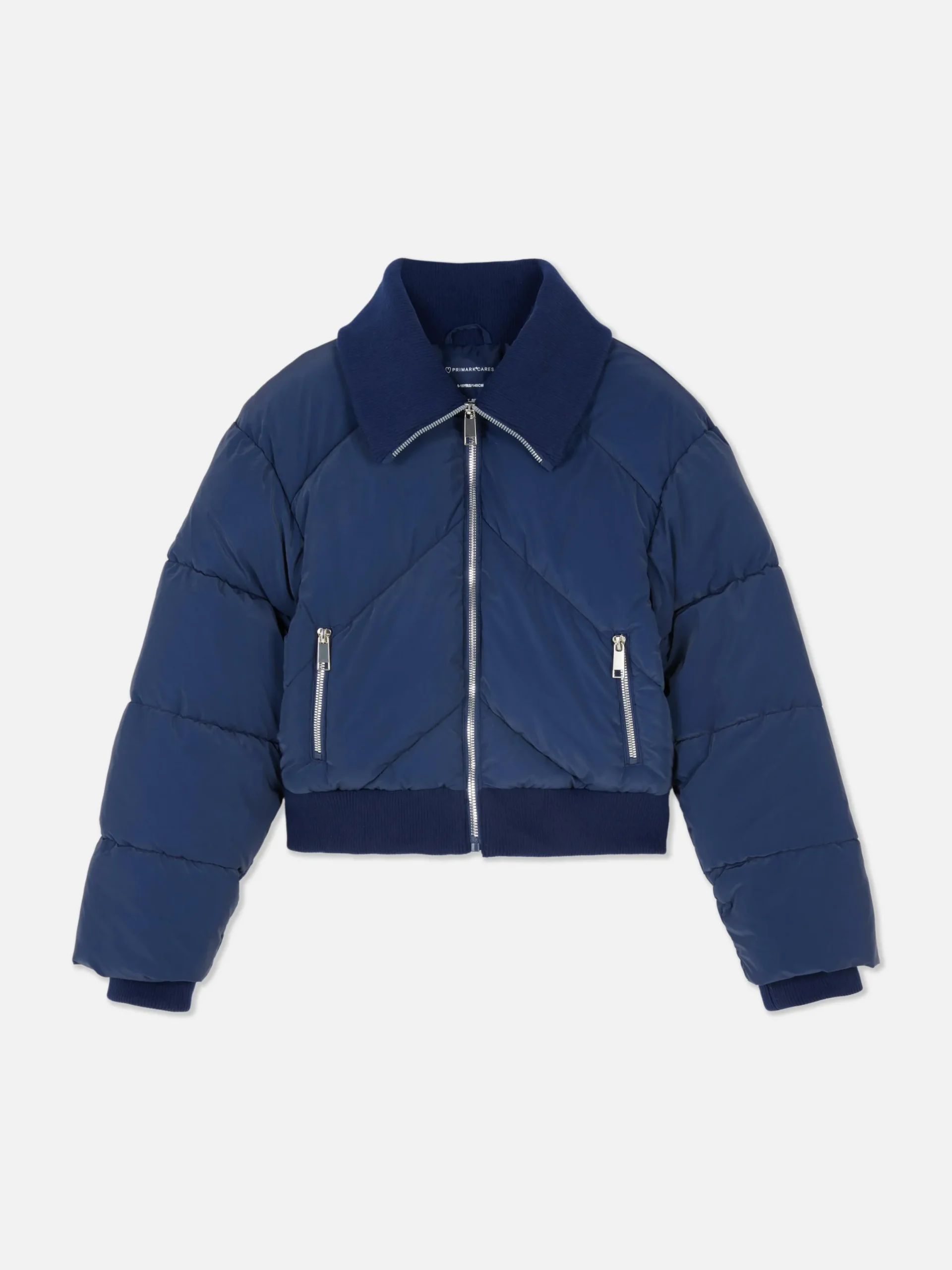 Jacken Und Mäntel|Primark Pufferjacke Mit Kragen Marineblau