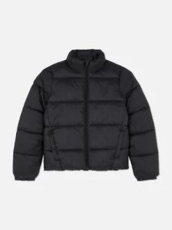 Jacken Und Mäntel|Primark Pufferjacke Mit Trichterkragen Schwarz