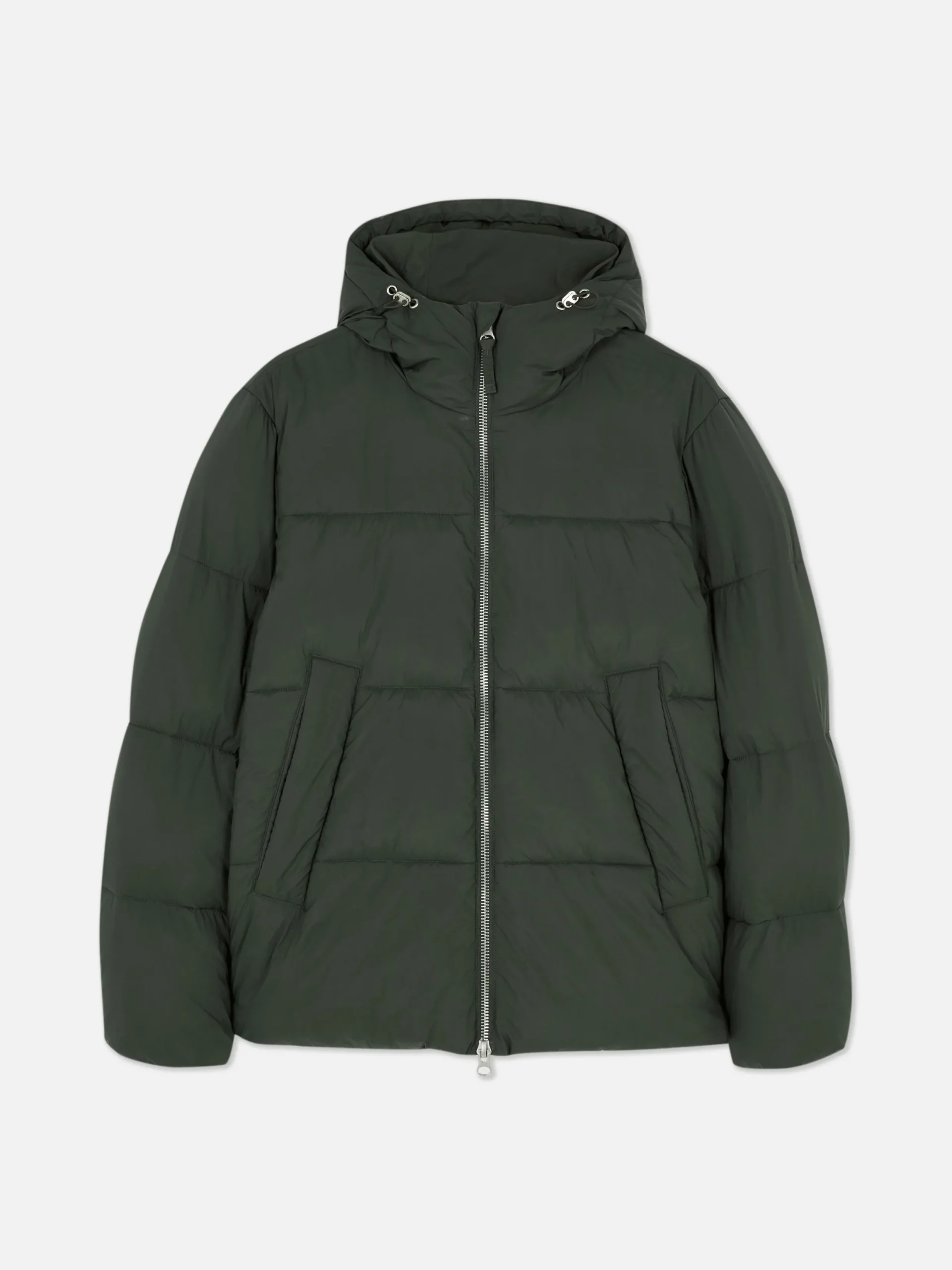 Jacken Und Mäntel|Primark Pufferjacke Mit Zwei-Wege-Reißverschluss Khakifarben
