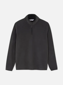 Pullover Und Cardigans|Hoodies Und Sweatshirts|Primark Pullover Aus Fleece Mit Halbem Reißverschluss Anthrazitfarben