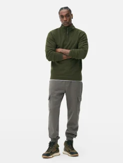 Pullover Und Cardigans|Hoodies Und Sweatshirts|Primark Pullover Aus Fleece Mit Halbem Reißverschluss Khakifarben