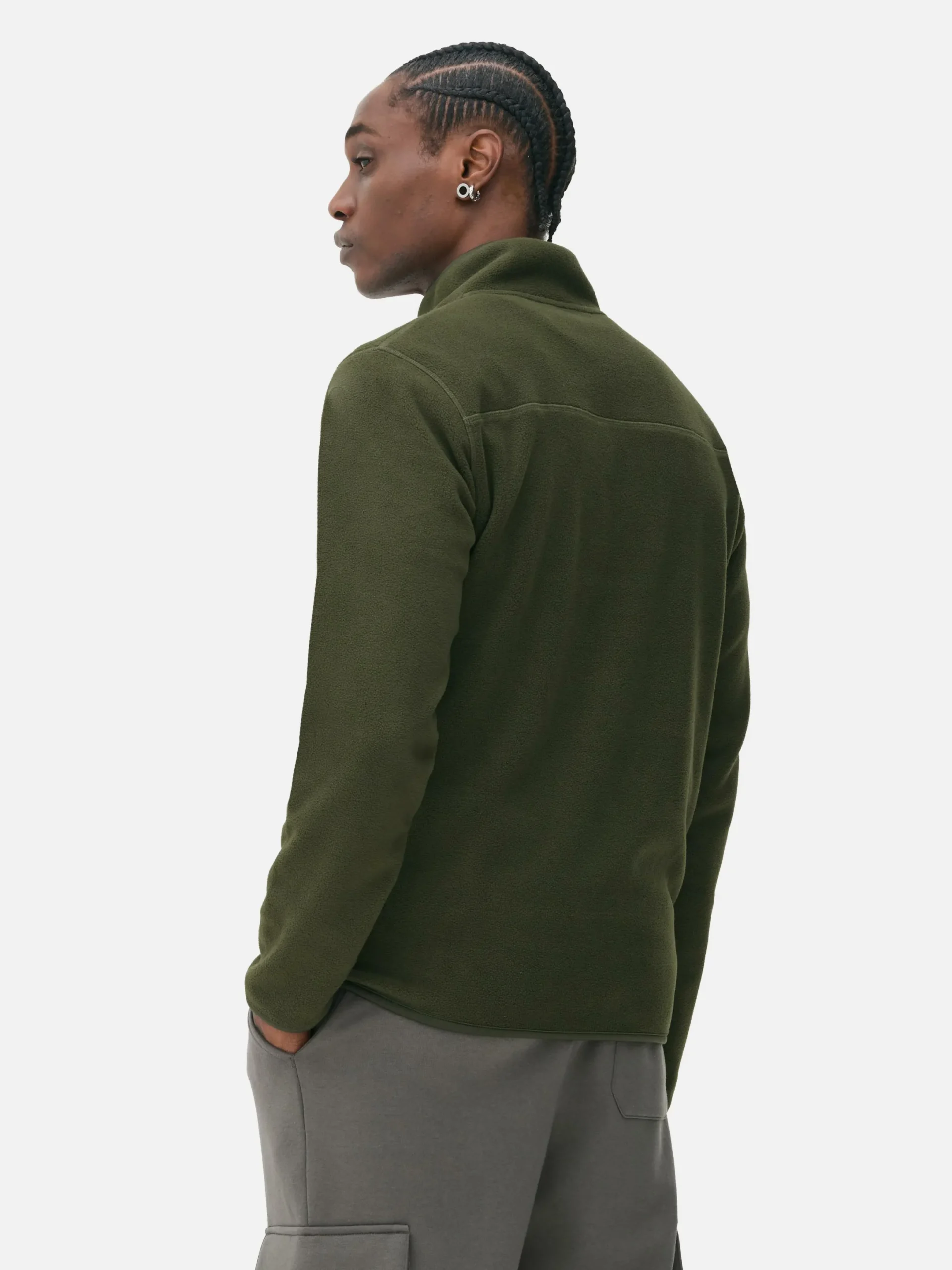 Pullover Und Cardigans|Hoodies Und Sweatshirts|Primark Pullover Aus Fleece Mit Halbem Reißverschluss Khakifarben