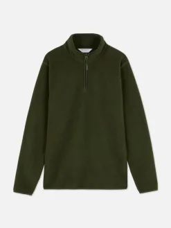 Pullover Und Cardigans|Hoodies Und Sweatshirts|Primark Pullover Aus Fleece Mit Halbem Reißverschluss Khakifarben