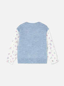 Pullover Und Cardigans|Primark Pullover Mit Kontrastärmeln Blau