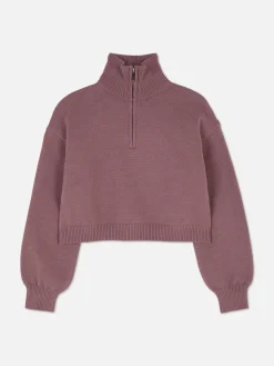 Pullover Und Cardigans|Primark Pullover Mit Trichterkragen Lilafarben