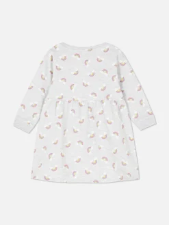 Kleider Und Röcke|Primark Pulloverkleid Mit Regenbogenmuster Grau meliert