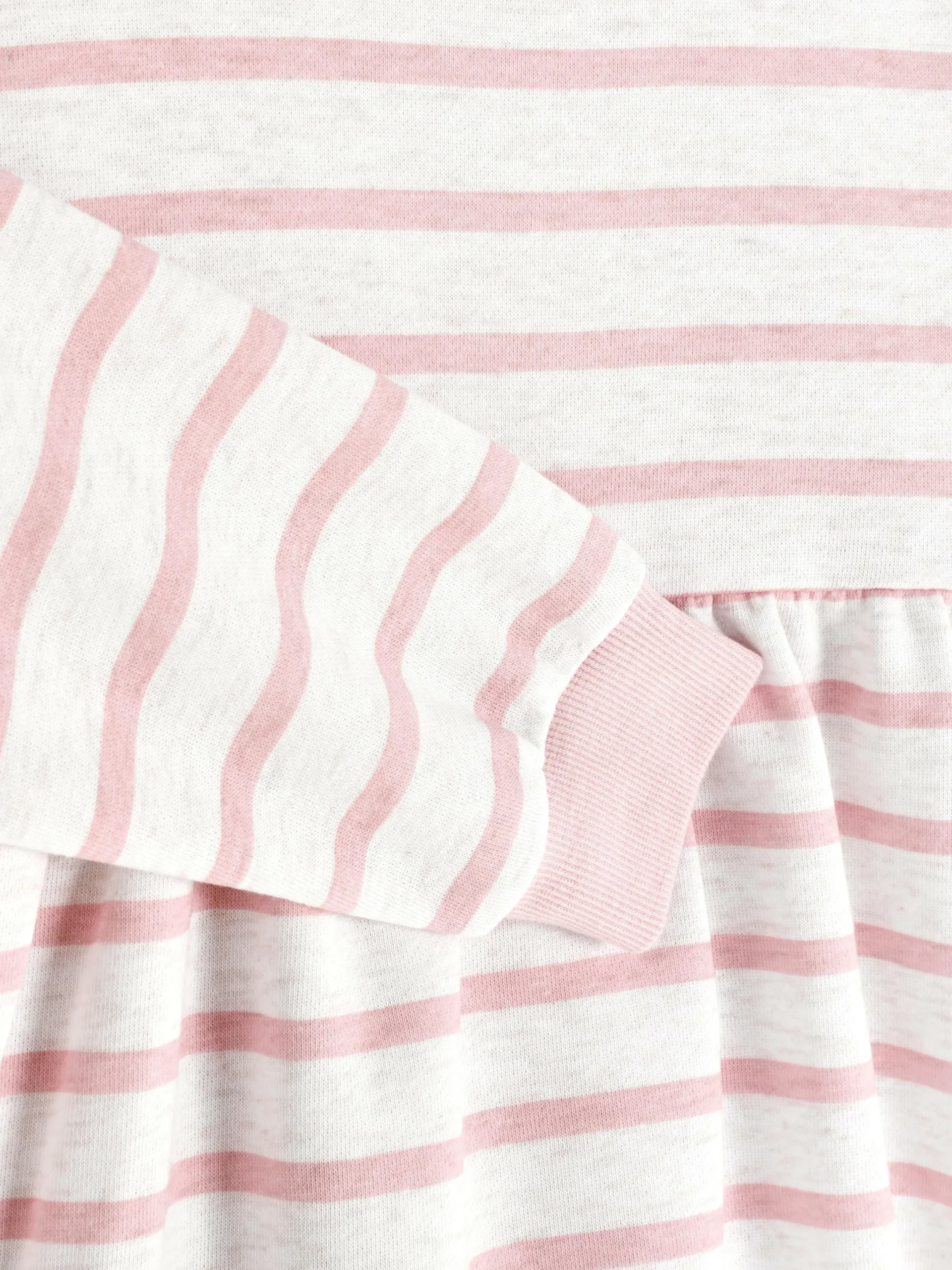 Kleider|Primark Pulloverkleid Mit Streifen Rosa