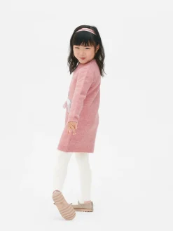 Kleider|Primark Pulloverkleid Und Strumpfhose Mit Ballerinas-Motiv Pink