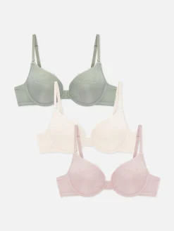 Bhs|Primark Push-up-BHs Aus Mikrofaser, 3er-Pack Hellgrün