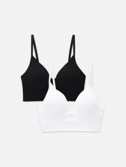 Bhs|Primark Push-up-BHs, 2er-Pack Schwarz