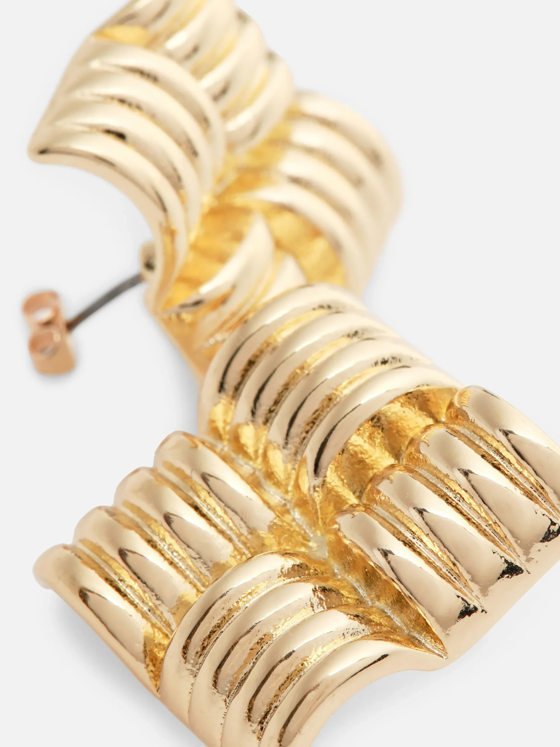 Schmuck|Primark Quadratische Ohrstecker In Kissen-Optik Gelb