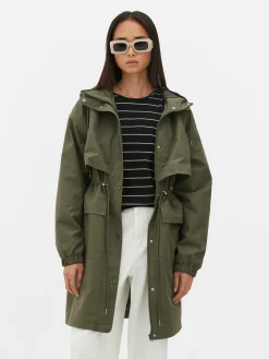 Jacken Und Mäntel|Primark Regenparka Mit Kordelzug Khakifarben