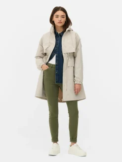 Jacken Und Mäntel|Primark Regenparka Mit Kordelzug Ecrufarben