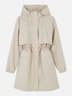 Jacken Und Mäntel|Primark Regenparka Mit Kordelzug Ecrufarben