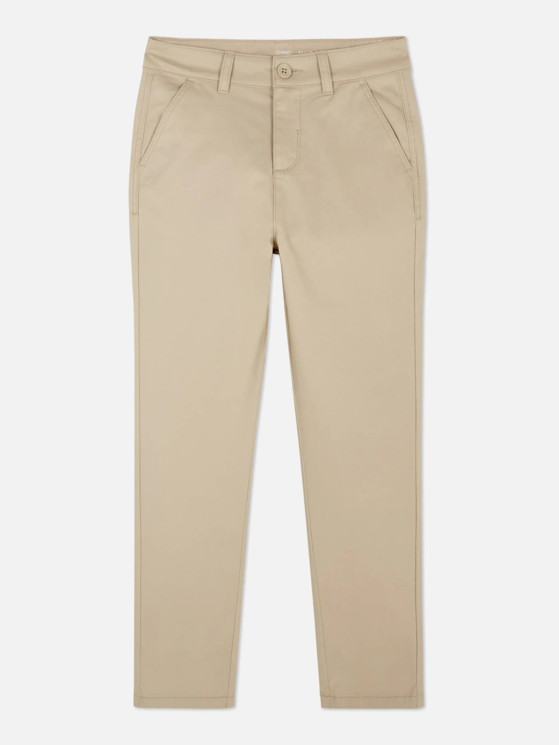 Hosen|Primark Regular-Fit-Chinohose Steinfarben