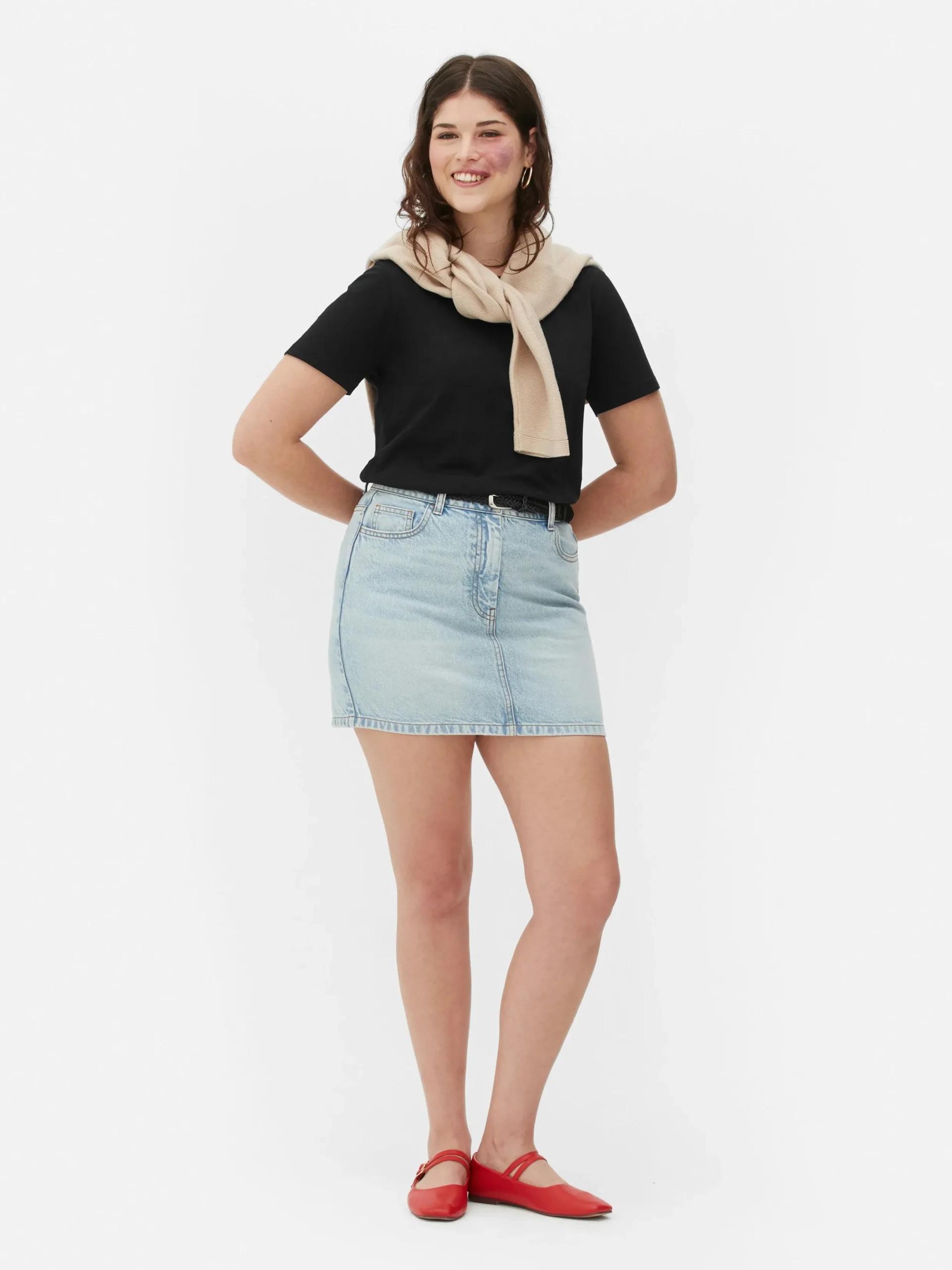 Tops Und T-Shirts|Primark Regular-Fit-T-Shirt Mit Rundhalsausschnitt Schwarz