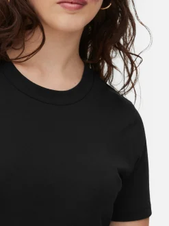 Tops Und T-Shirts|Primark Regular-Fit-T-Shirt Mit Rundhalsausschnitt Schwarz