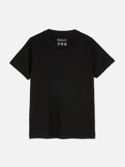 Tops Und T-Shirts|Primark Regular-Fit-T-Shirt Mit Rundhalsausschnitt Schwarz
