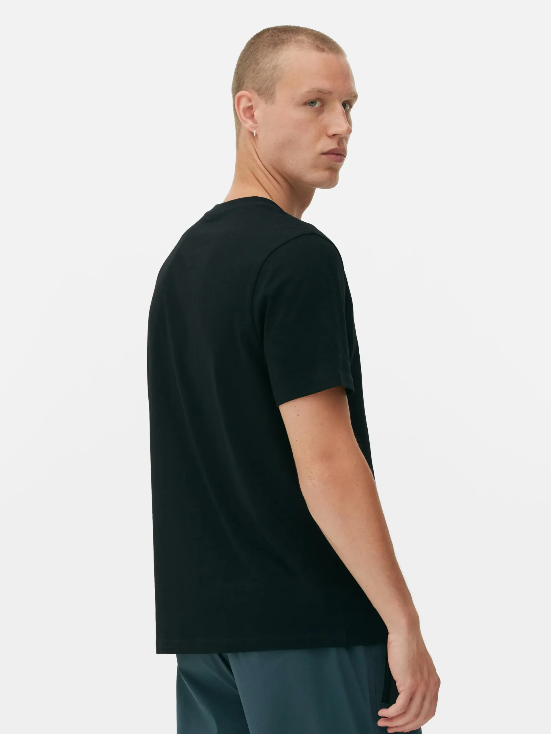 Tops Und T-Shirts|Primark Regular-Fit-T-Shirt Mit Rundhalsausschnitt Schwarz