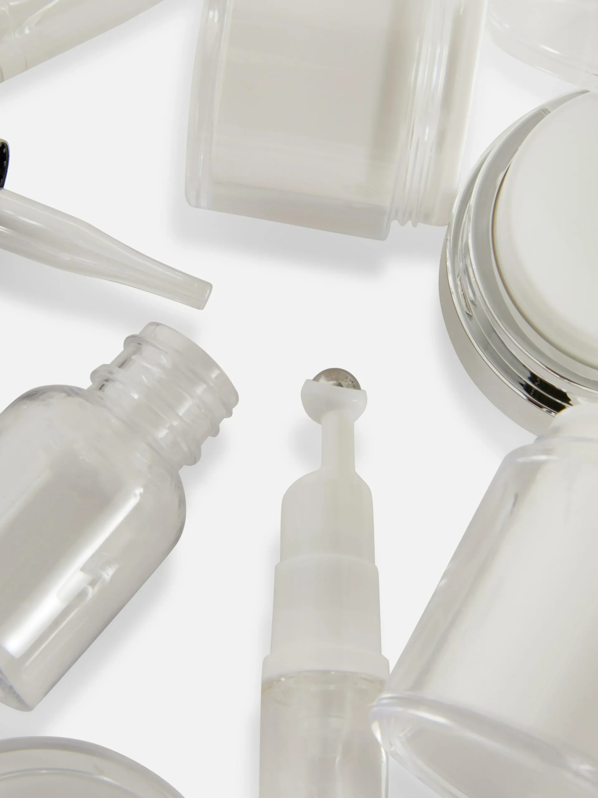 Hautpflege-Tools|Reiseaccessoires|Primark Reise-Hautpflegeset, 4er-Pack Silber
