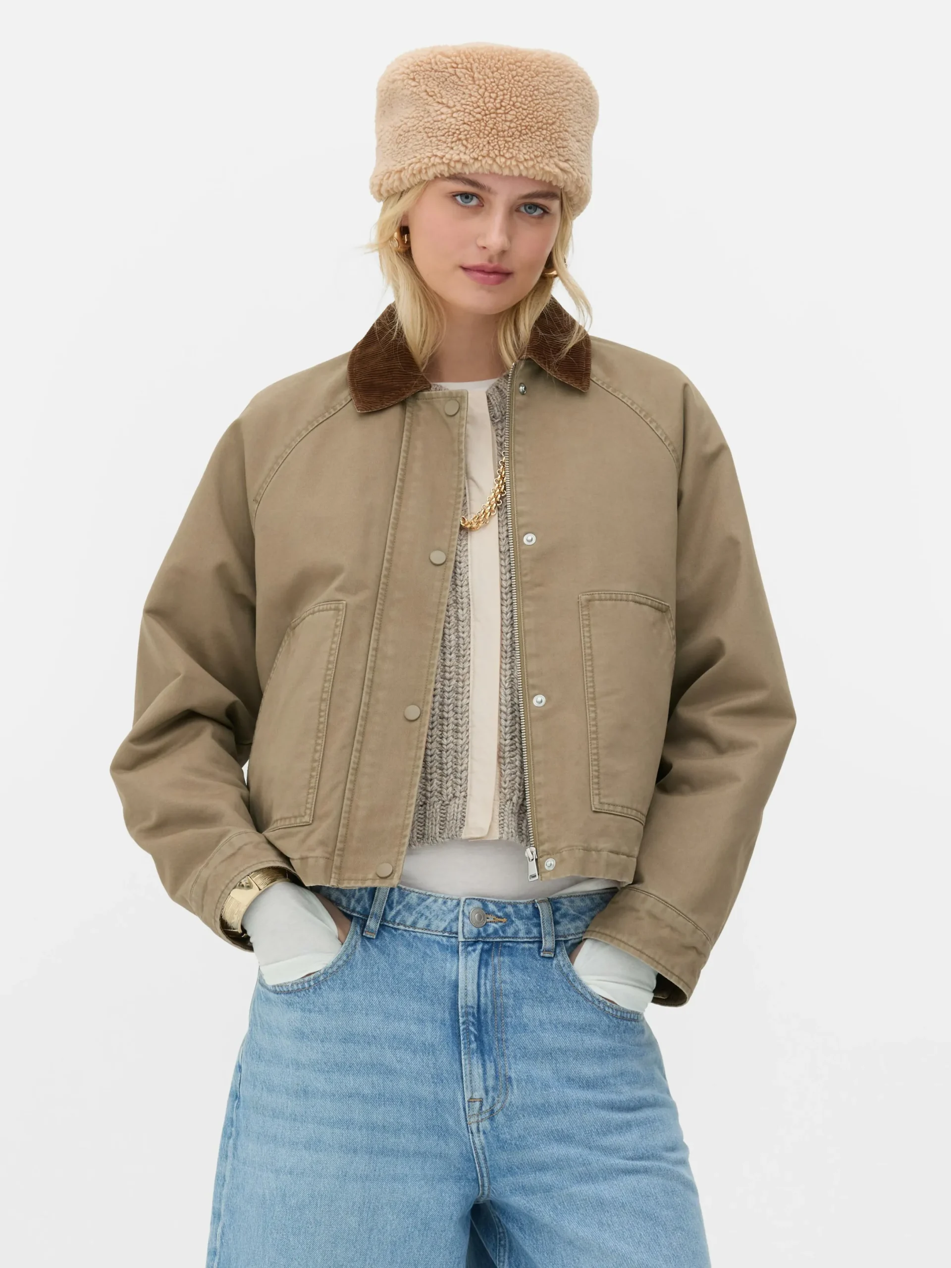 Jacken Und Mäntel|Primark „Rita Ora“ Arbeiterjacke Kamelbraun