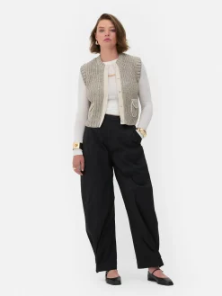 Hosen Und Leggings|Primark „Rita Ora“ Barrel-Hose Im Utility-Stil Schwarz