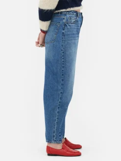Jeans|Primark „Rita Ora“ Barrel-Jeans In Acid-Wash-Optik Mittelblau