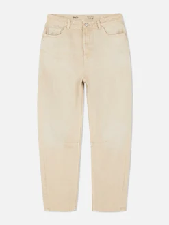 Jeans|Primark „Rita Ora“ Barrel-Jeans In Acid-Wash-Optik Steinfarben