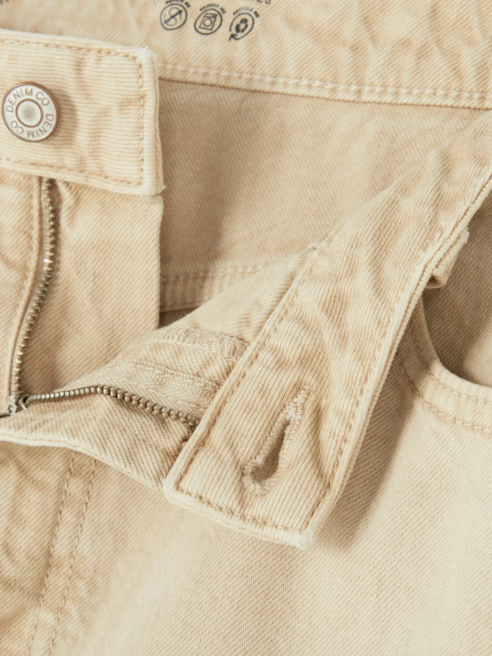 Jeans|Primark „Rita Ora“ Barrel-Jeans In Acid-Wash-Optik Steinfarben