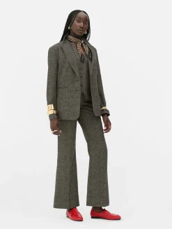 Blazer|Primark „Rita Ora“ Blazer Mit Fischgrätmuster Braun
