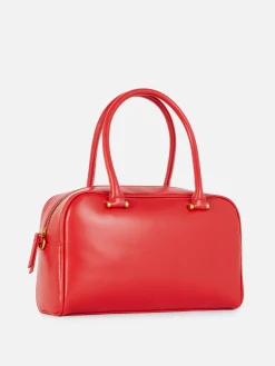 Taschen Und Portemonnaies|Primark „Rita Ora“ Bowlingtasche Aus Kunstleder Rot