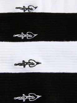 Socken|Primark „Rita Ora“ Crew-Socken Mit Stickerei, 2er-Pack Weiß