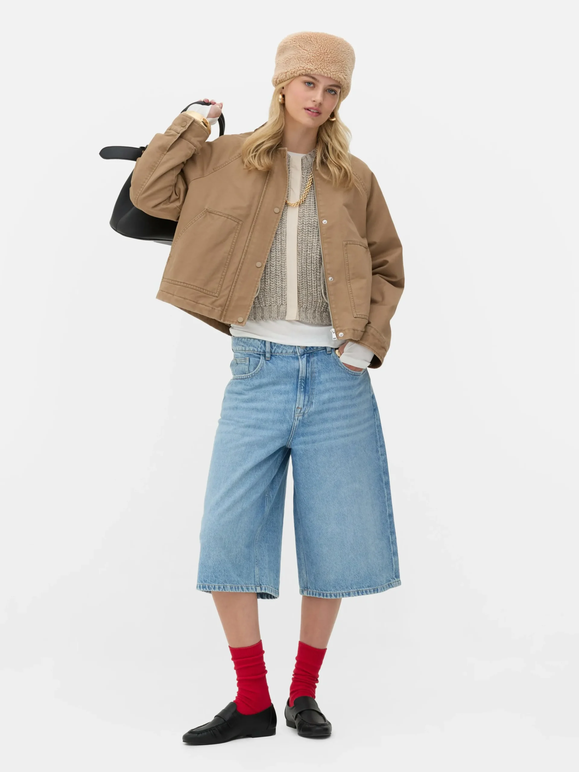 Shorts|Denim|Primark „Rita Ora“ Denim-Bermudashorts Mittelblau