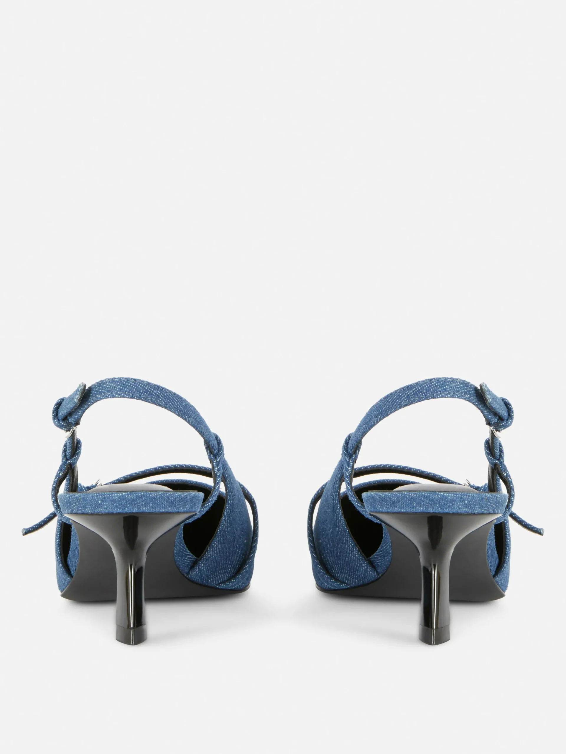 Heels|Denim|Primark „Rita Ora“ Denim-Heels Mit Schnalle Dunkelblau