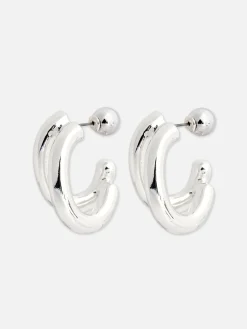Schmuck|Primark „Rita Ora“ Doppelcreolen Weiß