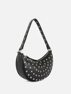 Taschen Und Portemonnaies|Primark „Rita Ora“ Handtasche Mit Strassnieten Schwarz
