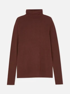 Tops Und T-Shirts|Primark „Rita Ora“ Langarmshirt Mit Rollkragen Braun
