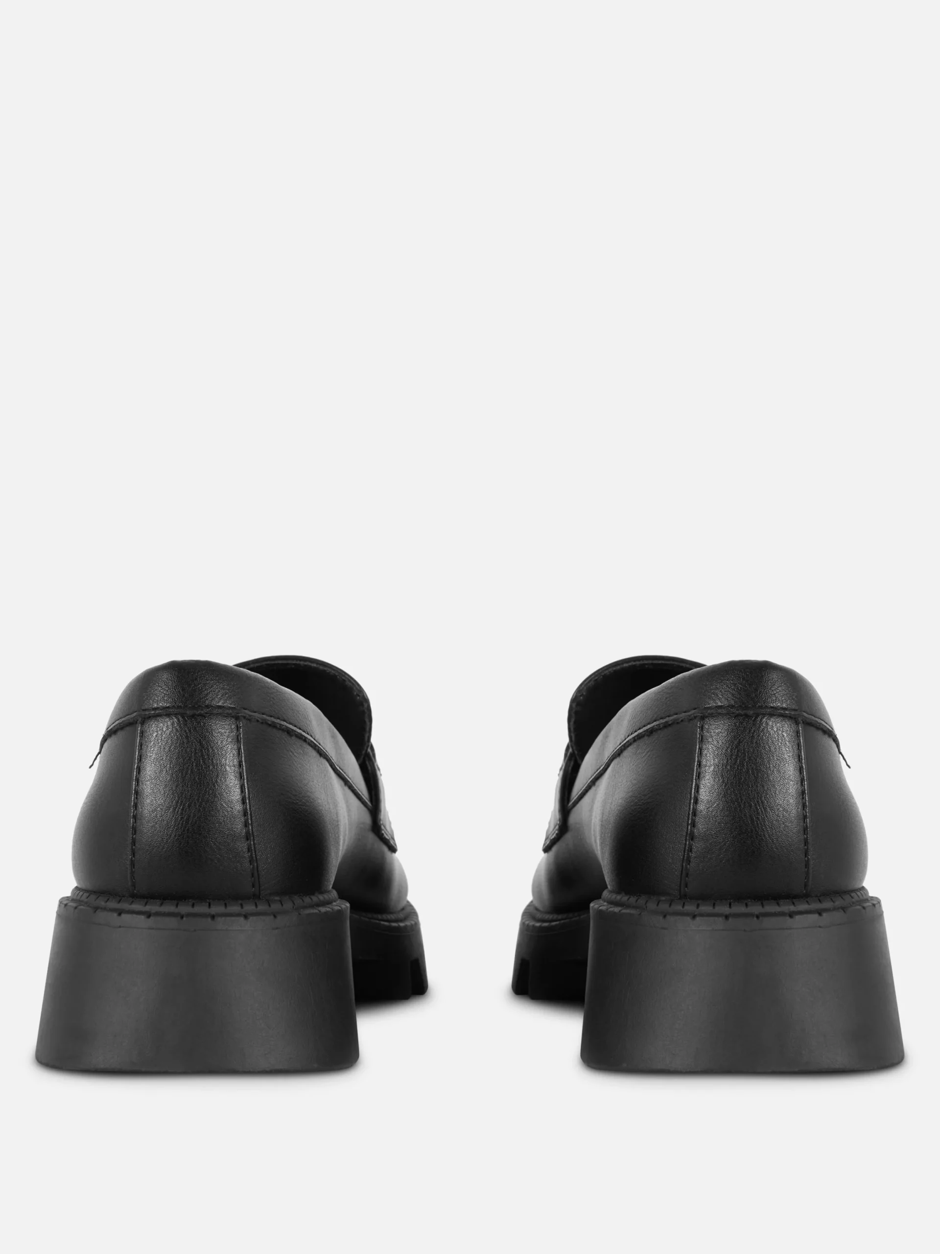 Flache Schuhe|Primark „Rita Ora“ Loafer Mit Kiltfransen Und Dicker Sohle Schwarz