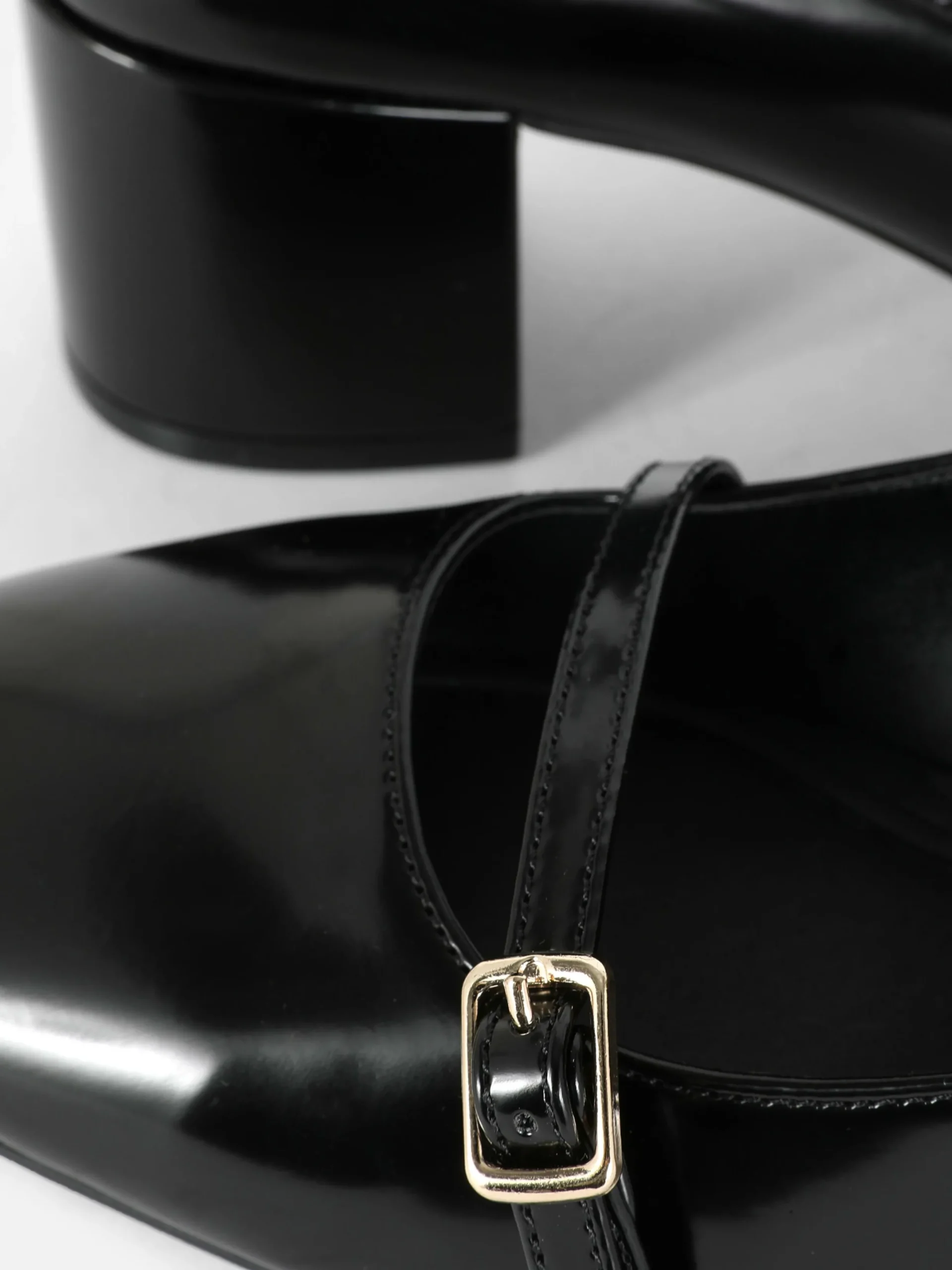 Heels|Primark „Rita Ora“ Mary Janes Mit Absatz Und Drei Riemchen Schwarz