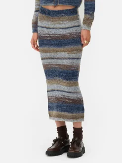 Röcke|Primark „Rita Ora“ Midirock Mit Space-Dye-Muster Multi