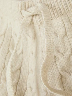 Shorts|Primark „Rita Ora“ Strickshorts Mit Zopfmuster Beige