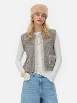 Pullover Und Cardigans|Primark „Rita Ora“ Strickweste Grau