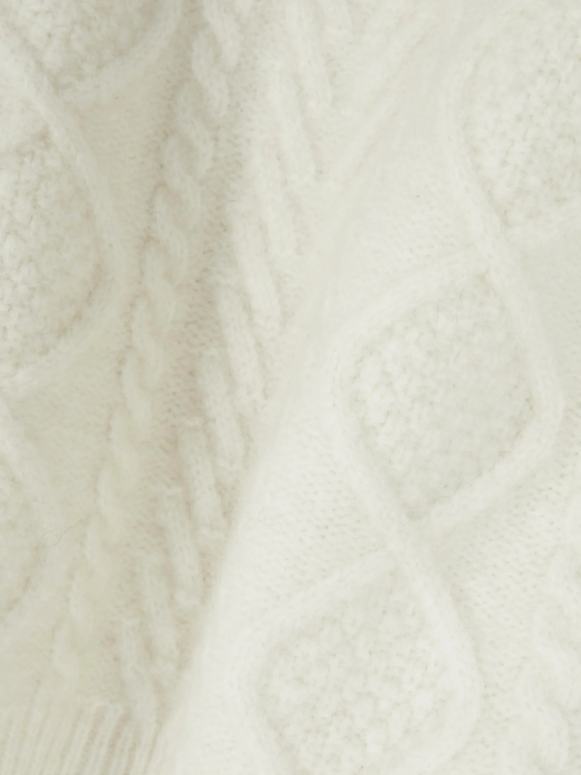 Pullover Und Cardigans|Primark „Rita Ora“ Strickweste Mit Zopfmuster Elfenbeinfarben