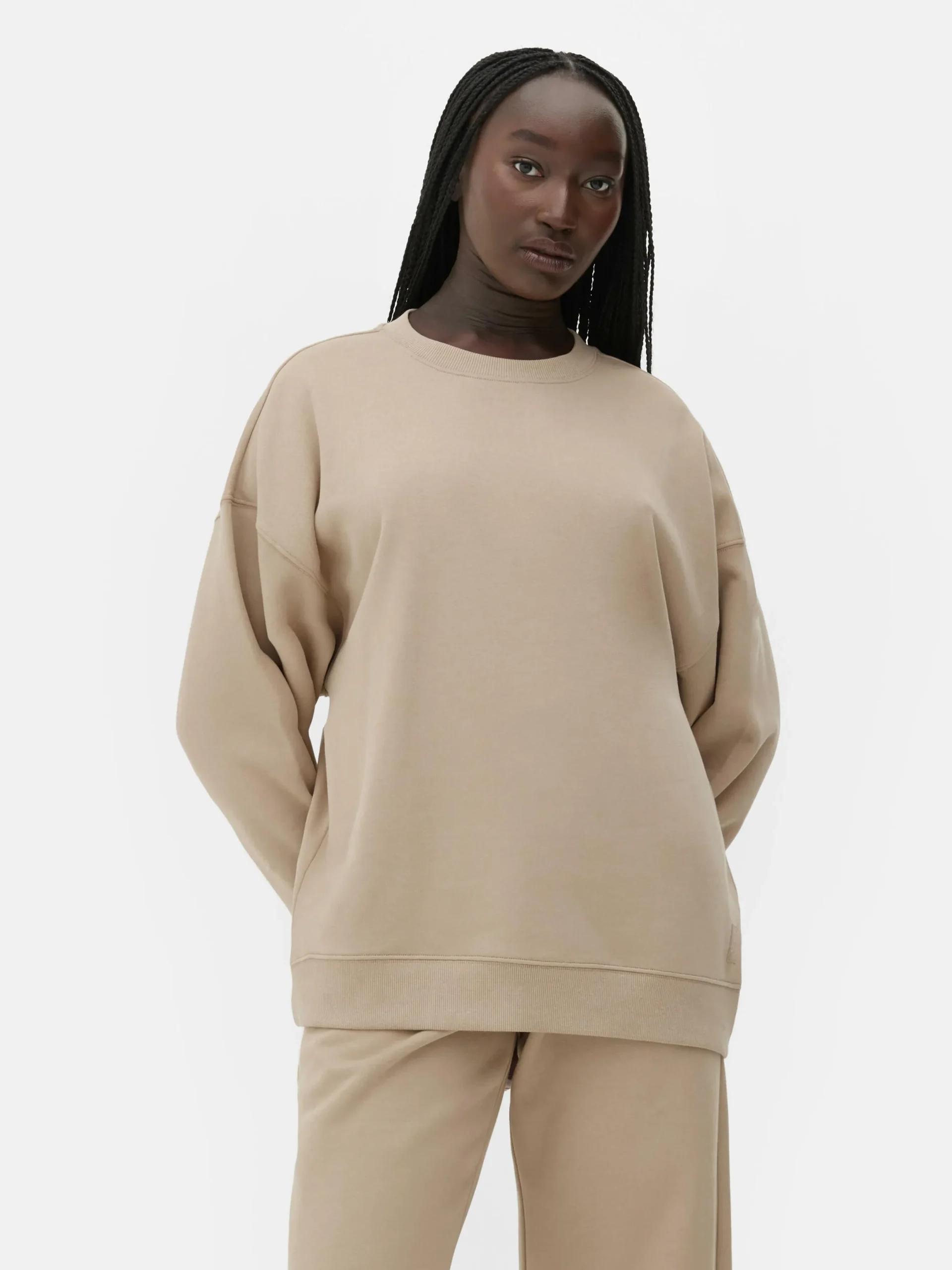 Hoodies Und Sweatshirts|Primark „Rita Ora“ Sweatshirt Im Oversized-Look Braun