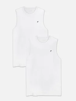 Sportbekleidung|Tops Und T-Shirts|Primark Ärmellose Sport-Tanktops, 2er-Pack Weiß