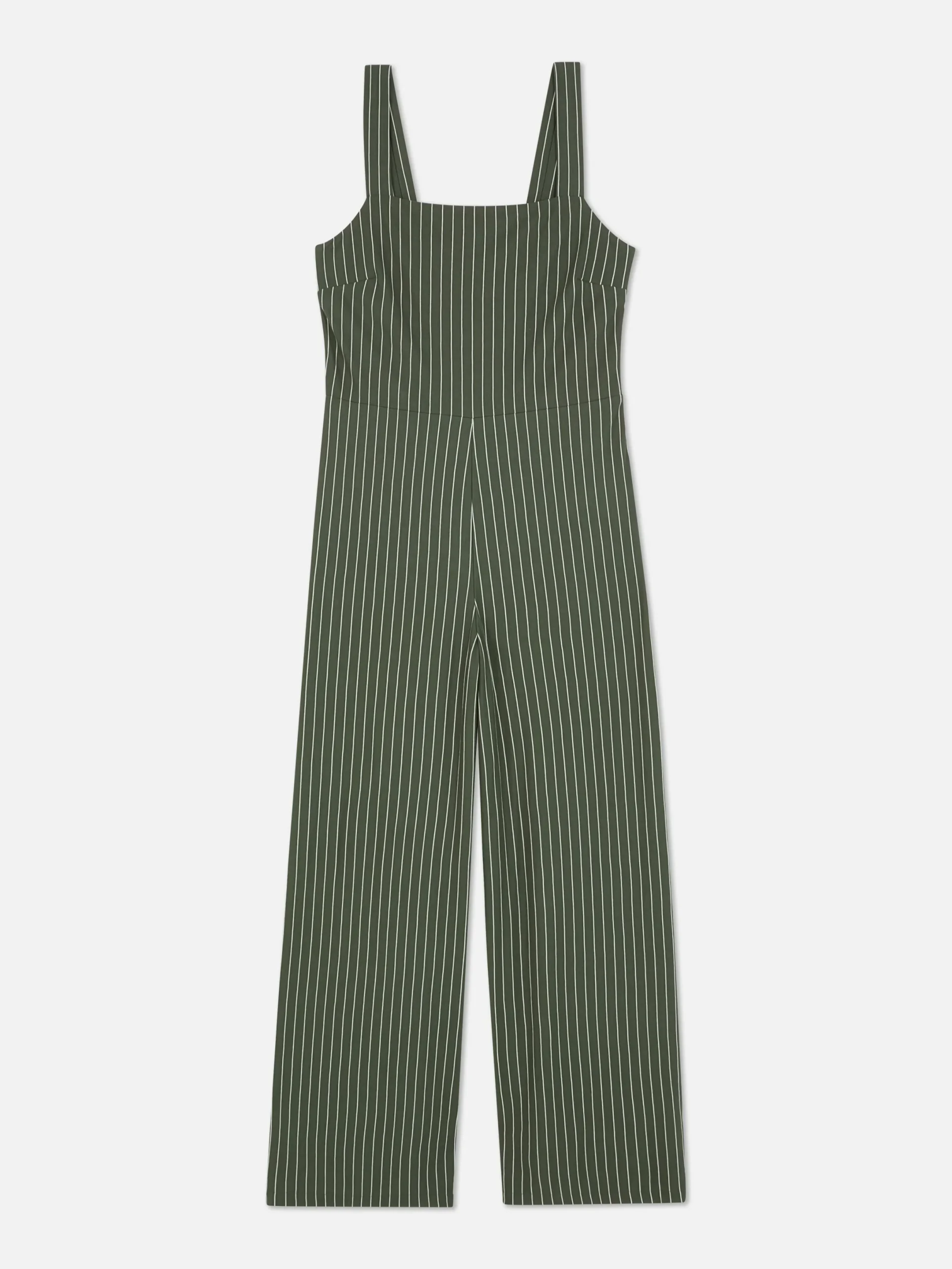 Jumpsuits Und Playsuits|Primark Ärmelloser Jumpsuit Mit Streifen Khakifarben